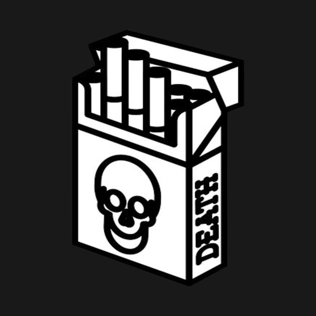 Cigarette packet - DEATH - B&W by euror-design