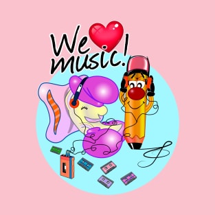 We Love Music! (Selene & Pumblum) T-Shirt