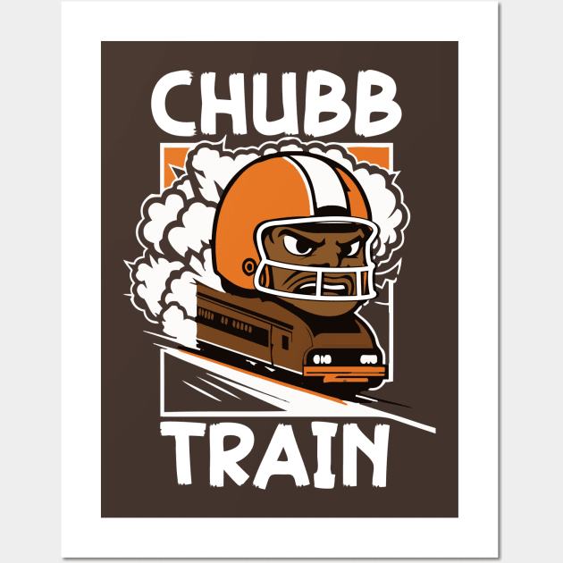 Nick Chubb Train - Cleveland Browns - Posters and Art Prints