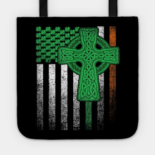 Irish American Flag Ireland Flag ST PATRICKS DAY Tote