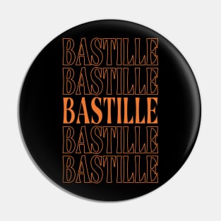 Retro Gifts Name Bastille  Personalized Styles Pin