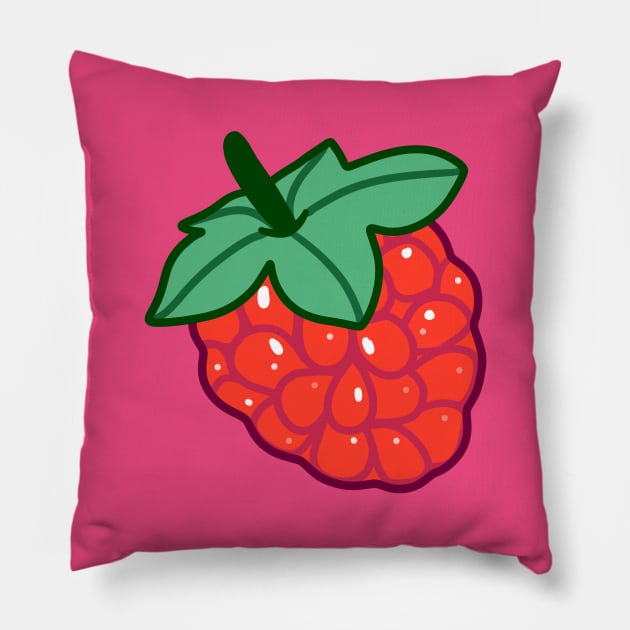 Red Raspberry Pillow by saradaboru