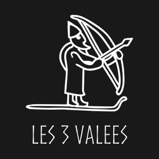 Les 3 Vallées Ullr Norse Viking God of Skiing T-Shirt