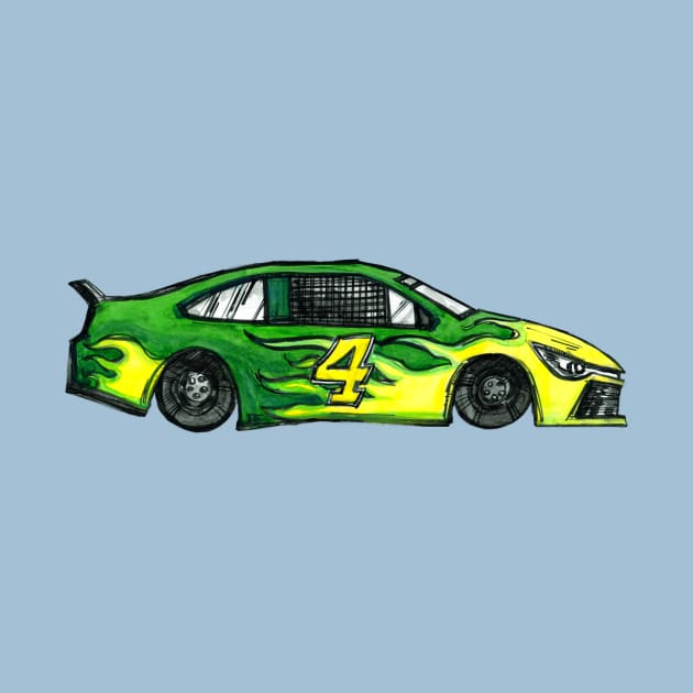 Green Racecar #4 by enoogs