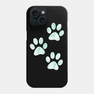 Bright Green Marble Paws Phone Case