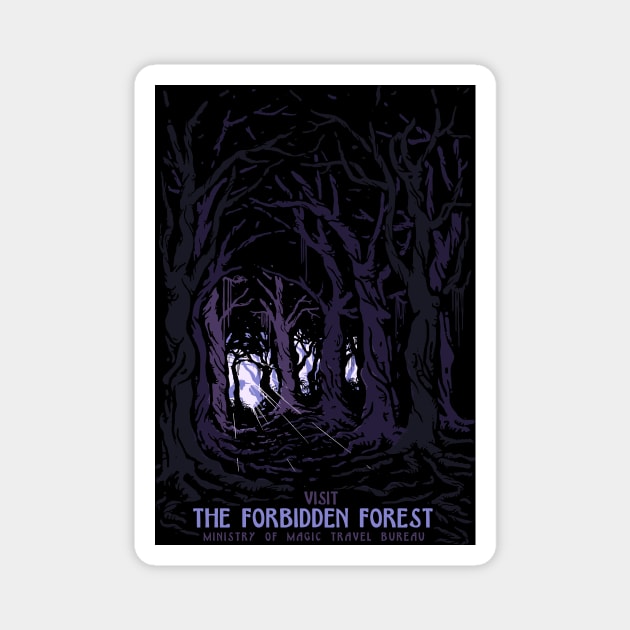 Dark forest Magnet by mathiole