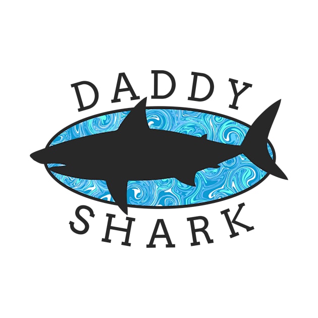 Daddy Shark - Blue Liquid by HartDesain