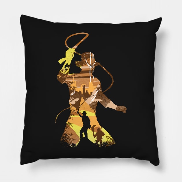 The Archaeologist Pillow by Arinesart