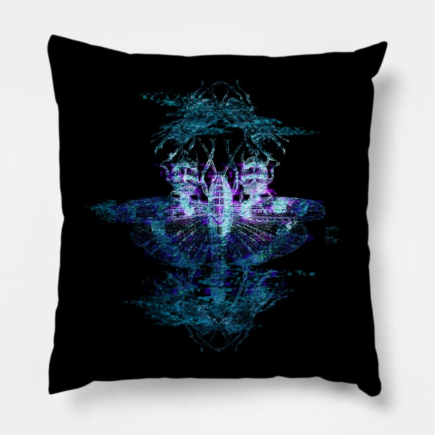 Entomology Glitch Pillow by RAdesigns