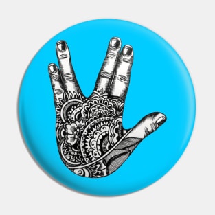 Mandala Spock Pin