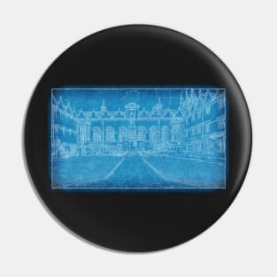 Oriel College Blueprint Pin