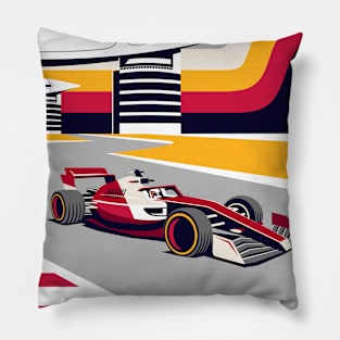 Formula Race Car in Shanghai Pillow