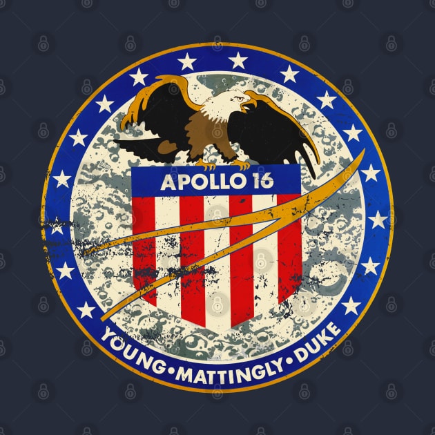 Apollo 16 Vintage Insignia by Distant War