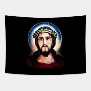 Son of God Jesus Christ, with a crown of thorns on his head Tapestry