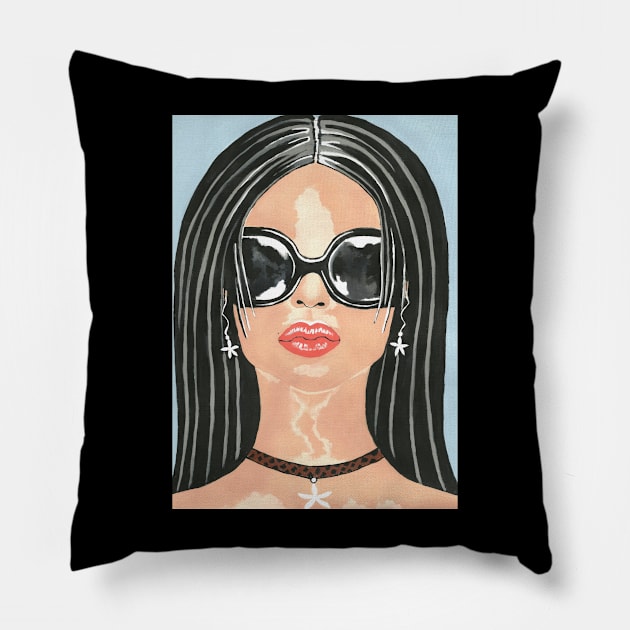 PRETTY Woman Beach Glam Pillow by SartorisArt1