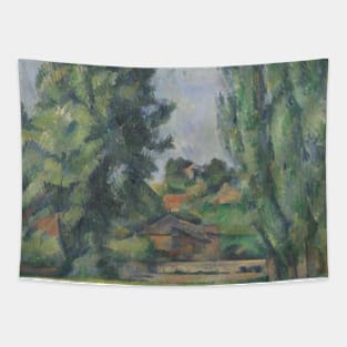 Landscape with Poplars by Paul Cezanne Tapestry