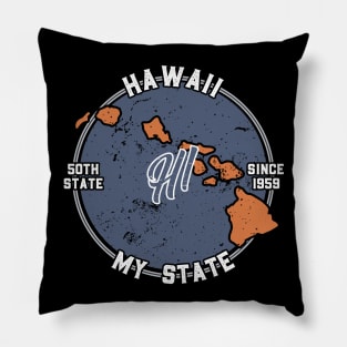 Hawaii My State Patriot State Tourist Gift Pillow