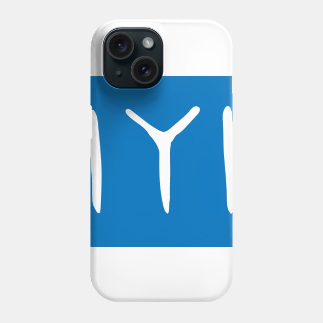 Blue Kayi Tribe Flag Symbol from Dirilis/Resurrection Ertugrul Phone Case by TerrificTees