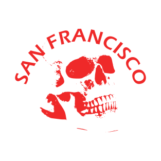 San Francisco Skull Design T-Shirt