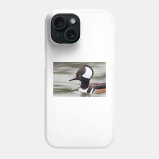 Closeup Hoody - Hooded Merganser Phone Case