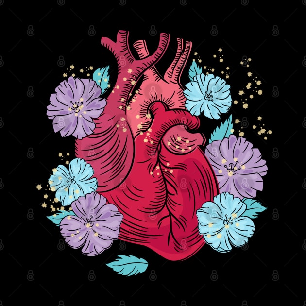 heart health flower by Mako Design 