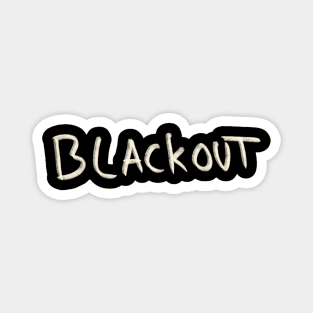 Hand Drawn Blackout Magnet