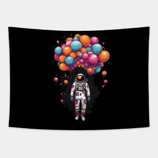 Astronaut with Balloons Tapestry