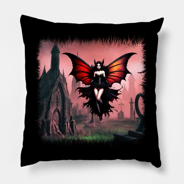 The Graveyard Shift Pillow by GothCardz