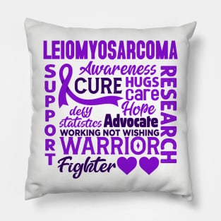 Leiomyosarcoma Awareness 2023 Pillow