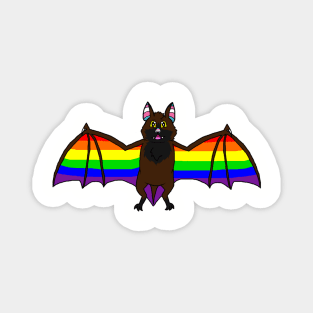 Gay Pride Bat Magnet