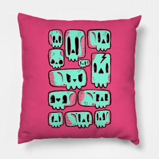 SKULLYZ (pastels) Pillow