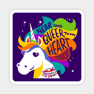 Near and Queer to My Heart Logo Design Magnet