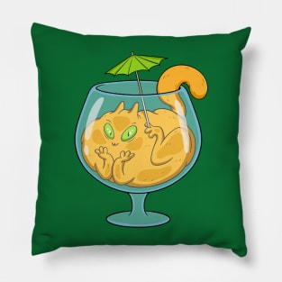 cat cocktail Pillow