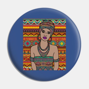 Retro Vintage Sunset Africa At Night Pin