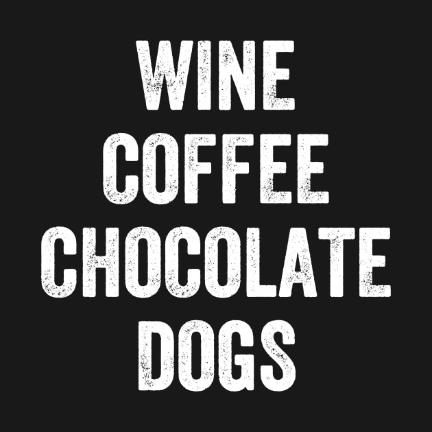 Wine coffee chocolate dogs by captainmood