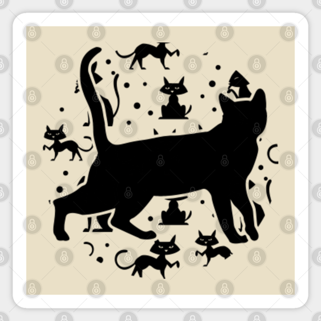 Cat with Cats and Kittens - Cats - Cats And Kittens - Sticker