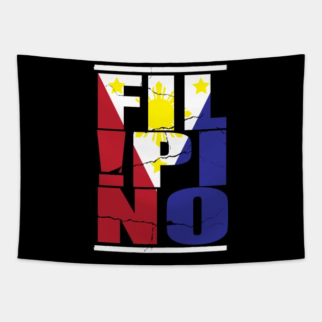 Pinoy Shirt Filipino flag T-Shirt Tapestry by Dailygrind