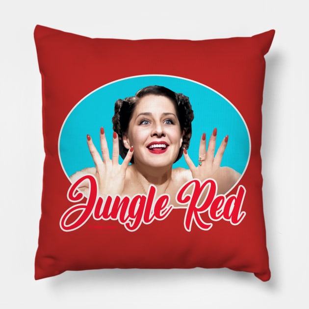 Jungle Red Pillow by Camp.o.rama