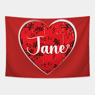 I Love Jane First Name I Heart Jane Tapestry