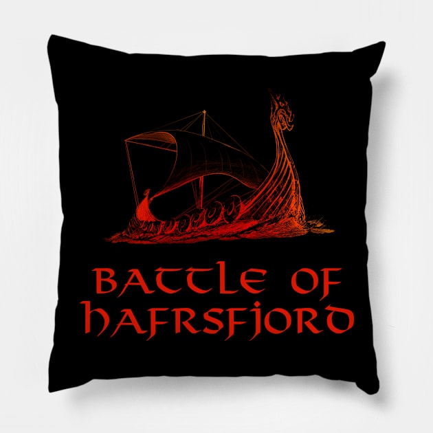 Battle of Hafrsfjord Pillow by Styr Designs