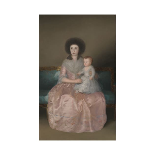 Condesa de Altamira and Her Daughter, Maria Agustina by Francisco Goya by Classic Art Stall