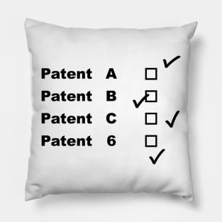 Patente A, B, C und 6 Pillow