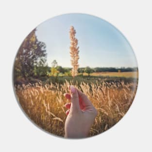 holding a foxtail Pin