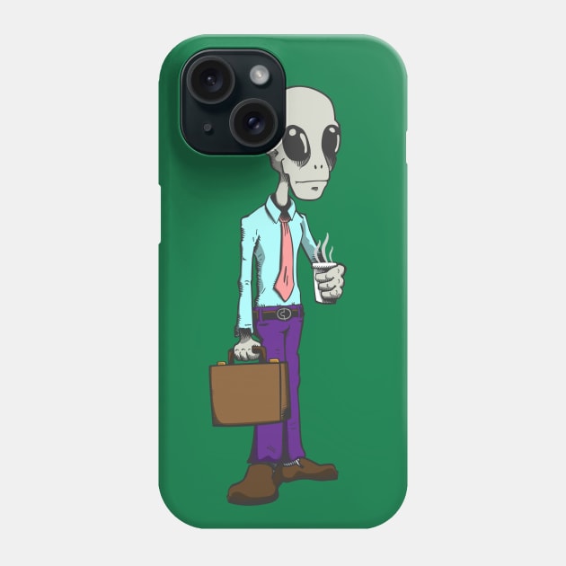 Alien Business Phone Case by deancoledesign