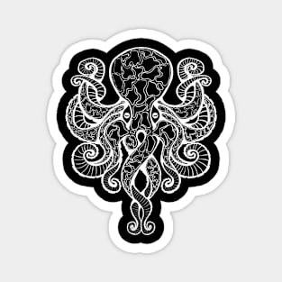 Dectapuss (Outline White) Magnet