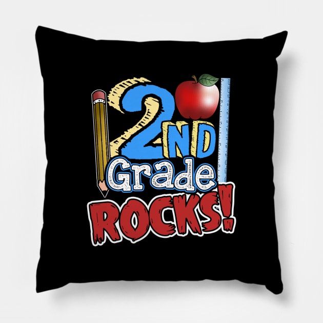 2nd grade rocks Pillow by captainmood