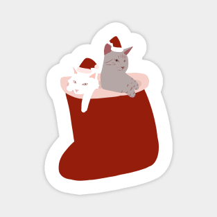 Christmas Cat Crew Magnet