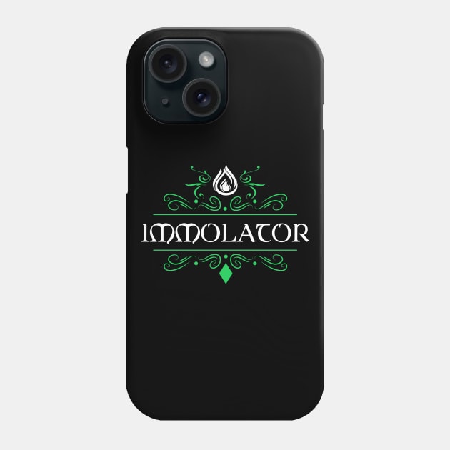 Immolator Character Class Tabletop RPG Gaming Phone Case by pixeptional