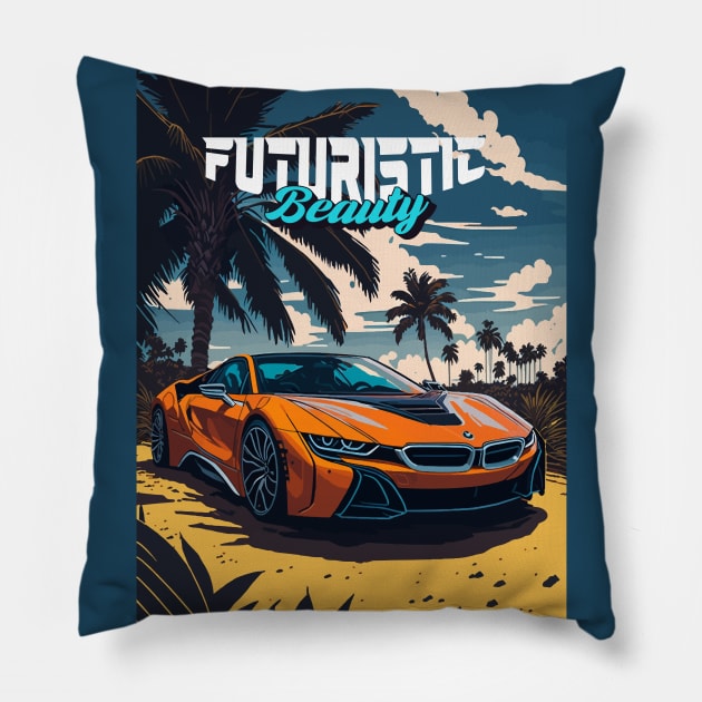 Futuristic Beauty Pillow by By_Russso