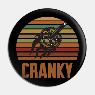 Bicycle Cranky Retro Vintage Pin